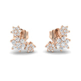 Gold Diamond Crawler Earrings - Elegant 0.2ct Luxury Jewelry