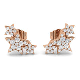 Gold Diamond Crawler Earrings | 0.2ct Luxury Jewelry Gift