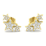 Gold Diamond Crawler Earrings | 0.2ct Luxury Jewelry Gift