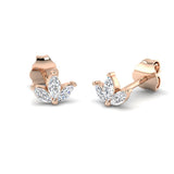 "Deely Gold Diamond Earrings - Elegant Shape, 0.2ct to 0.5ct"