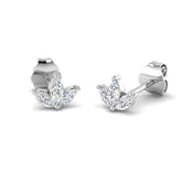 "Deely Gold Diamond Earrings - Elegant Shape, 0.2ct to 0.5ct"