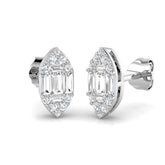 Stud Earrings with Marquise Cluster Diamonds | 0.33ct