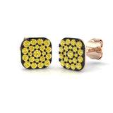 "Buffy Gold Diamond Earrings | Elegant 0.33ct to 0.5ct Gemstone Style"