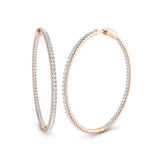 Hoop Earrings - Erfby 3ct Round Cut