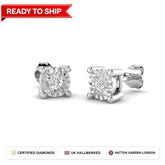 Lab grown diamond earring