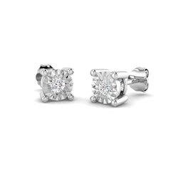 0.3 Carat D-E/VS Lab Grown Diamond Stud Earring 9k White Gold Ready To Ship