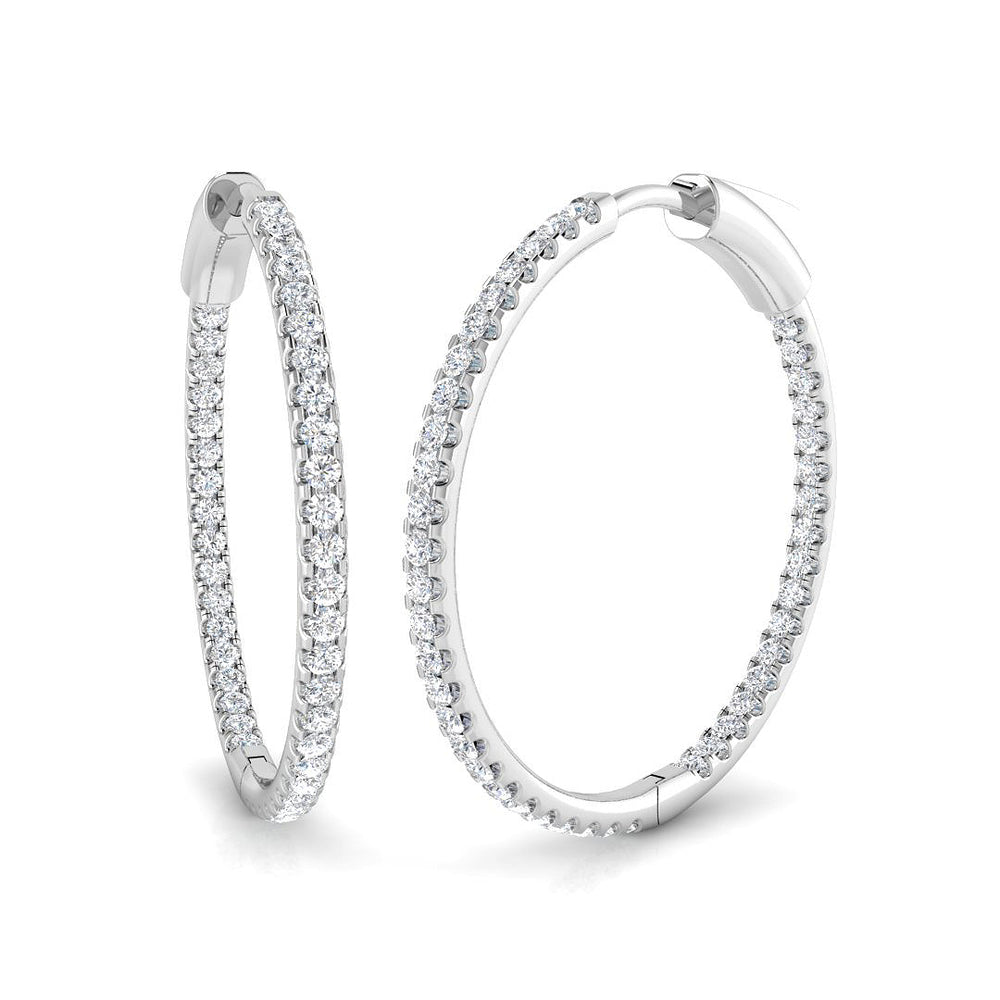 Hoop Earrings - Trudy 1 Carat To 1.25 Carat Fine Jewelry