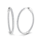 Hoop Earrings - Trudy 1 Carat To 1.25 Carat Fine Jewelry