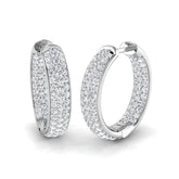 Hoop Earrings - Alfie 1.5ct Lab Grown Diamond