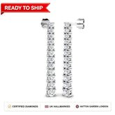 Lab grown diamond earring