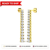 Lab grown diamond earring