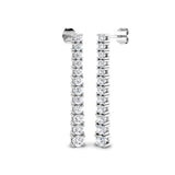1.83ct Lab Diamond Round Cut Stud Earrings in 9K White Gold