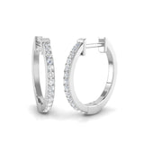 0.16ct Natural Diamond Round Cut Stud Earrings in 9K White Gold