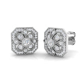 "Ellie Vintage Gold Diamond Earrings - 0.2ct Luxury Jewelry"
