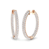 Hoop Earrings - Erhty 2.5ct Gold Pure Elegance