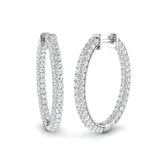 Hoop Earrings - Erhty 2.5ct Gold Pure Elegance