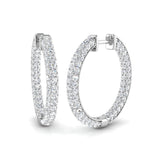 Gold Diamond Hoops Briar Elegant 5ct Gold Luxury Design