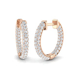 Prestige Platinum Diamond Earring 1 ct Platinum, 9ct, 18ct White, Yellow & Rose Gold | Handcrafted Fine Jewellery-10
