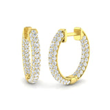 Prestige Platinum Diamond Earring 1 ct Platinum, 9ct, 18ct White, Yellow & Rose Gold | Handcrafted Fine Jewellery-14