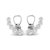 Dazly Gold Diamond Crawler Earrings - Elegant 0.33ct Luxury Jewelry