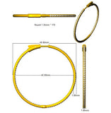 Natural/Lab-Grown Round Cut Diamond Hoop Earring in Gold - UK Made