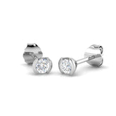 "Daipy Gold Solitaire Diamond Earrings - Elegant Luxury Jewelry"