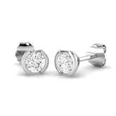1 Carat Platinum Diamond Stud Earring