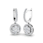 Daysy Luxury Gold Drop & Trilogy Diamond Earrings - 1ct to 1.25ct