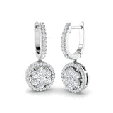 Daysy Luxury Gold Drop & Trilogy Diamond Earrings - 1ct to 1.25ct