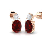 Tumty 3.5ct Ruby Gold Diamond Earrings – Luxurious Gemstone Jewelry