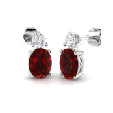 Tumty 3.5ct Ruby Gold Diamond Earrings – Luxurious Gemstone Jewelry
