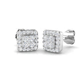 "Elegant Dayby Gold Cluster Diamond Earrings | 0.33ct - 1.5ct"