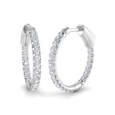 Hoop Earrings - Tunby 0.5ct Lab Grown Diamond