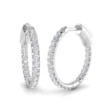 Hoop Earrings - Tunby 0.5ct Lab Grown Diamond