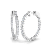 Hoop Earrings And Engagement Ring - Eresy 1.5ct Set
