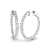 Hoop Earrings And Engagement Ring - Eresy 1.5ct Set