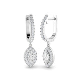Kiki Gold Diamond Drop & Trilogy Earrings - Elegant 1ct Luxury Design