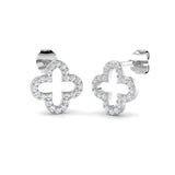 0.25ct Natural Diamond Round Cut Stud Earrings in 9K White Gold