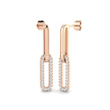 Barney Gold Drop & Trilogy Diamond Earrings - 0.5ct Luxury Jewelry