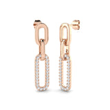 Bath Gold Drop & Trilogy Diamond Earrings | 0.5ct Luxury Jewelry