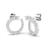 Hoop Earrings - Deaty 0.5ct Elegant Diamond Sparkle