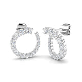 Hoop Earrings - Deaty 0.5ct Elegant Diamond Sparkle