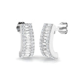 Drop Earrings with Heart Shape Diamond Cluster | 2.5ct Gold