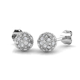 "Engny Gold Diamond Earrings - Elegant Shapes, 0.15ct to 0.25ct Luxury"