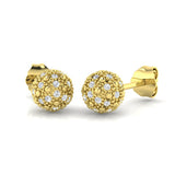 Stunning 0.25Ct Diamond Ball Stud Earrings in White Gold