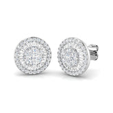 1ct to 1.75ct Gold Baguette and Brilliant Diamond Earrings
