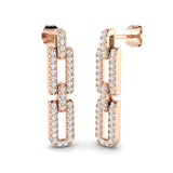 Blake Gold Drop & Trilogy Diamond Earrings - 0.5ct Luxury Jewelry