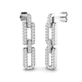 Blake Gold Drop & Trilogy Diamond Earrings - 0.5ct Luxury Jewelry