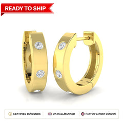 Lab grown diamond earring