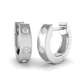 Hoop Earrings - Sugary 0.1ct Diamond Chic Sparkle